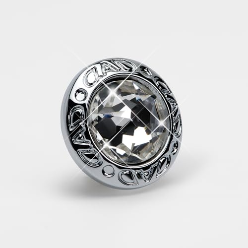 美品⭐️希少 カフス クリスタル スワロフスキー エンブレム ラウンド 丸 レア 美品⭐️希少 カフス クリスタル スワロフスキー エンブレム ラウンド